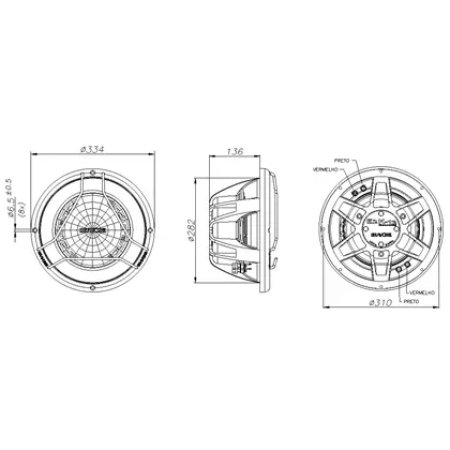 SUBWOOFER BRAVOX E2K12-D2 12" 800W RMS - Image 3