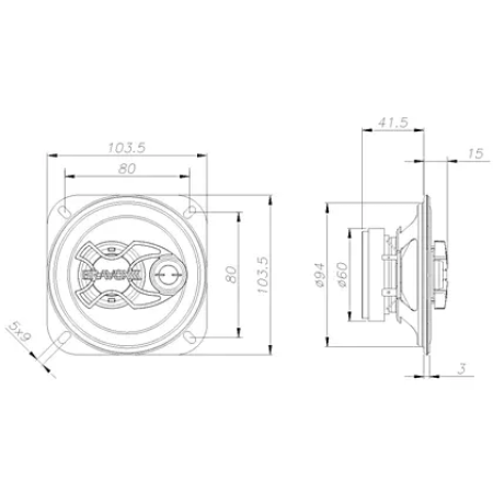 ALTO FALANTE BRAVOX 4 B3X40X TRIAXIAL - Image 2