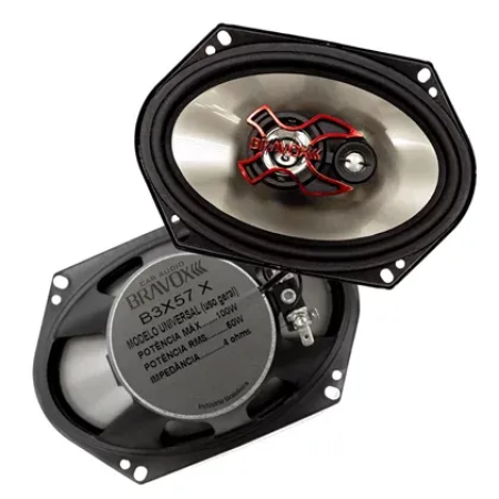 PAR ALTO-FALANTE TRIAXIAL BRAVOX 5X7 B3X57X 100W RMS - Image 2