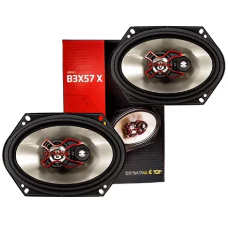 PAR ALTO-FALANTE TRIAXIAL BRAVOX 5X7 B3X57X 100W RMS