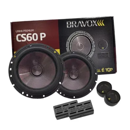 KIT 2 VIAS BRAVOX 6" CS60P 120W RMS