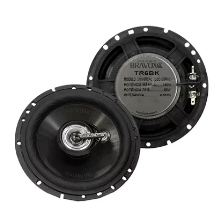 PAR ALTO-FALANTE TRIAXIAL BRAVOX 6 TR6BK 160W RMS - Image 2