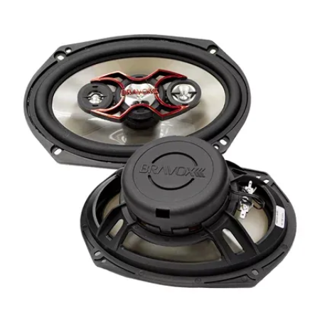 PAR ALTO-FALANTE QUADRIAXIAL 6X9" BRAVOX B4X69X 140W RMS - Image 2