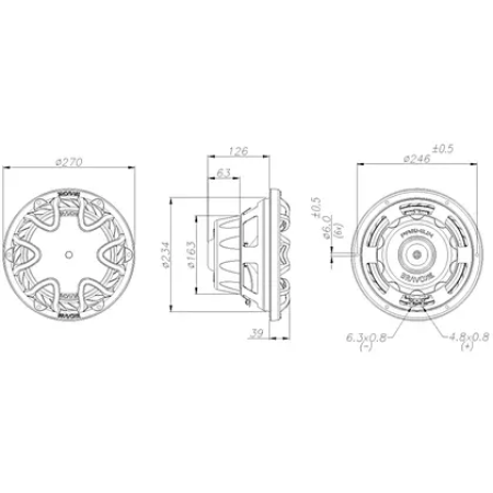 SUBWOOFER BRAVOX P10X-S4 10" 160W RMS - Image 2