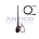 AN086 – Antena de Teto Amplificada Dianteira GM – Haste MegaFlex – Conector PlugDin – Extensão Caneca 2,50m