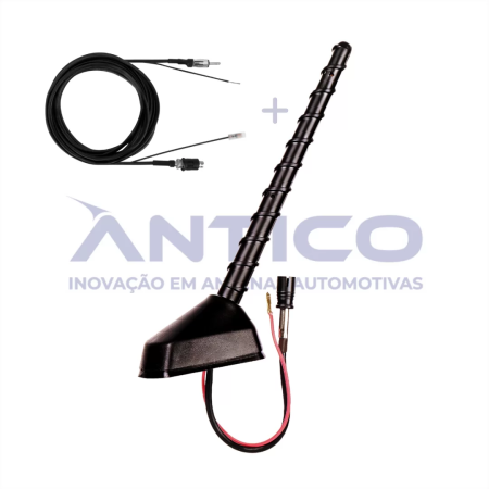 AN090 – Antena de Teto Amplificada Traseira HYUNDAI – Haste MegaFlex HYUNDAI – Conector RAKU – Extensão RAST 3,80m