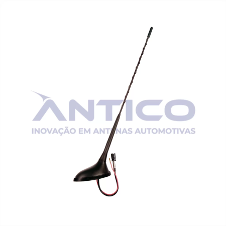 AN093 – Antena de Teto Amplificada Traseira PEUGEOT/CITROËN – Haste Longa Espiral – Conector RAKU