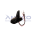 AN108 – Antena de Teto Traseira Shark Amplificada FIAT/GM/VW – Black Piano – Conector PlugDin