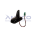 AN110 – Antena de Teto Traseira Shark Amplificada AUDI/VW – Black Piano – Conector Fakra