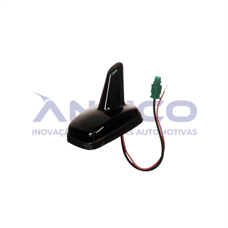AN110 – Antena de Teto Traseira Shark Amplificada AUDI/VW – Black Piano – Conector Fakra
