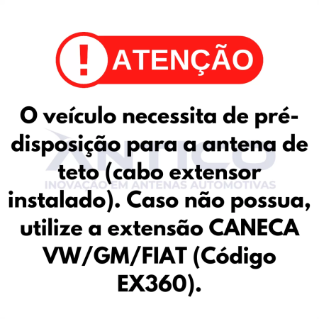ANT TETO ANTICO AMP TRAS FIAT BRAVO/GRAND SIENA/LINEA/NOV PALIO/ PUNTO HASTE FLEX C/ CABO 25CM PLUG - Image 2