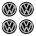 EMBLEMA VW KIT C/ 4