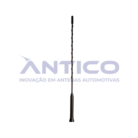 HS301 – Haste para Antena de Teto Espiral Longa VW/GM/FIAT – Rosca Externa 5mm