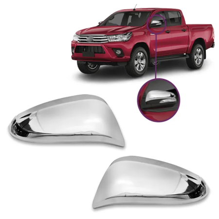APLIQUE CROMADO RETROVISOR LD - HILUX 16/21 SW4 16/21 RAV4 14/21 COROLLA CROSS 21