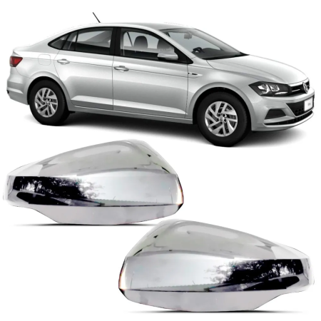 APLIQUE CROMADO RETROVISOR LE - POLO 18/21 VIRTUS 18/21