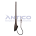 AN054 – Antena de Teto Dianteira GM – Haste MegaFlex – Conector PlugDin