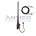 AN065 – Antena de Teto Amplificada Dianteira GM – Haste MegaFlex – Conector RAKU – Extensão RAST 2,50m