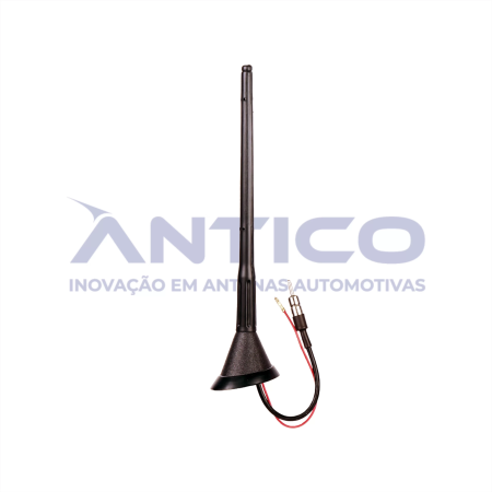 AN069 – Antena de Teto Amplificada Traseira GM – Haste MegaFlex – Conector PlugDin