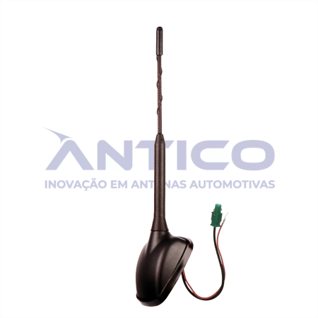 AN079 – Antena de Teto Amplificada Dianteira GM – Haste Mini Espiral – Conector Fakra