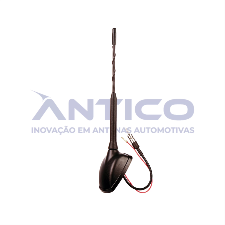 AN083 – Antena de Teto Amplificada Dianteira GM – Haste Mini Espiral – Conector PlugDin