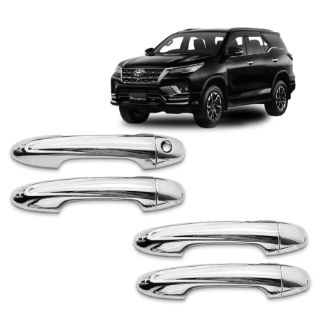 APLIQUE CROMADO DE MACANETA 4P - HILUX 16/21 HILUXSW4 16/21 RAV4 14/21 YARIS 18/21