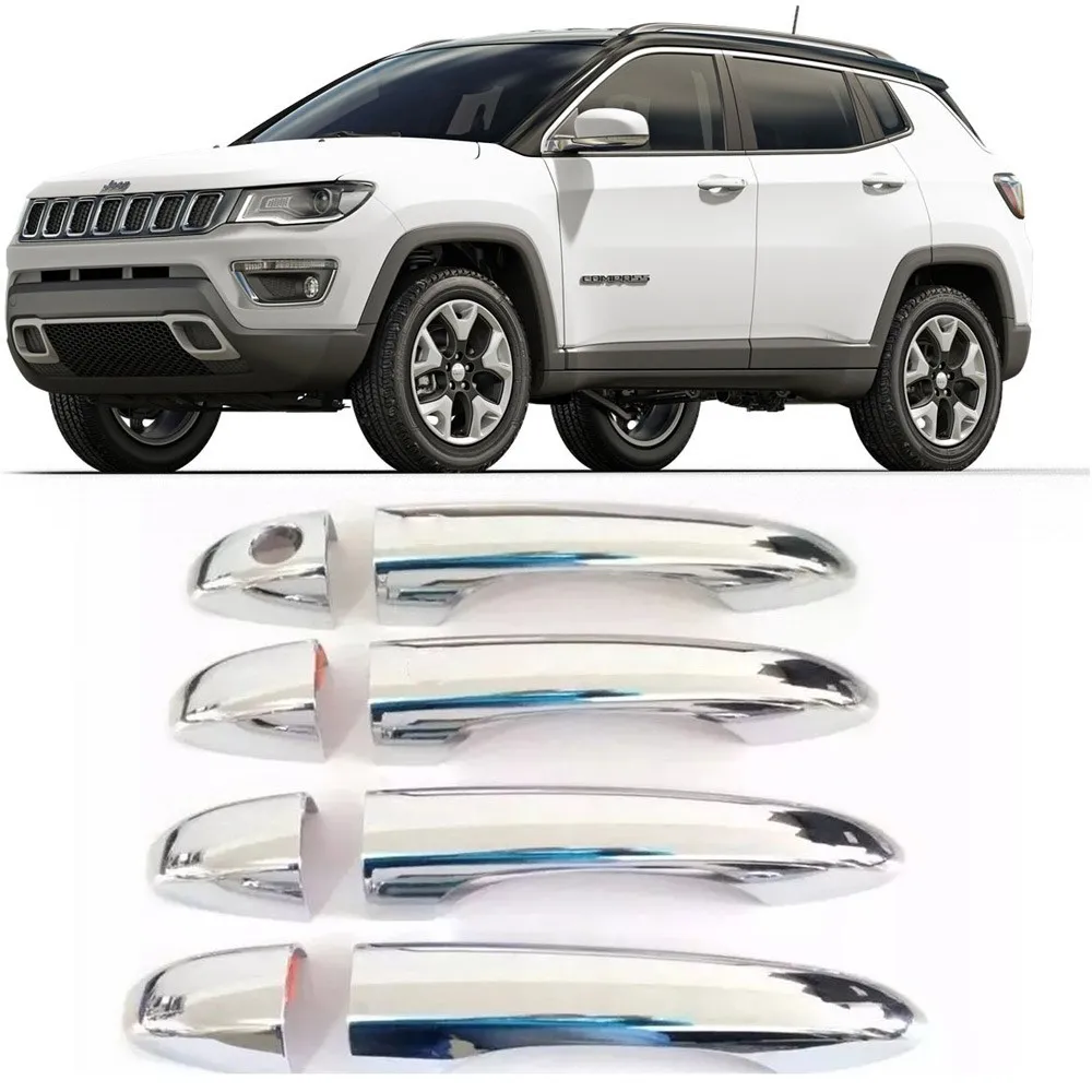 Aplique Cromado Maçaneta Commander 2021 4 Portas com Keyless - Imagem 2