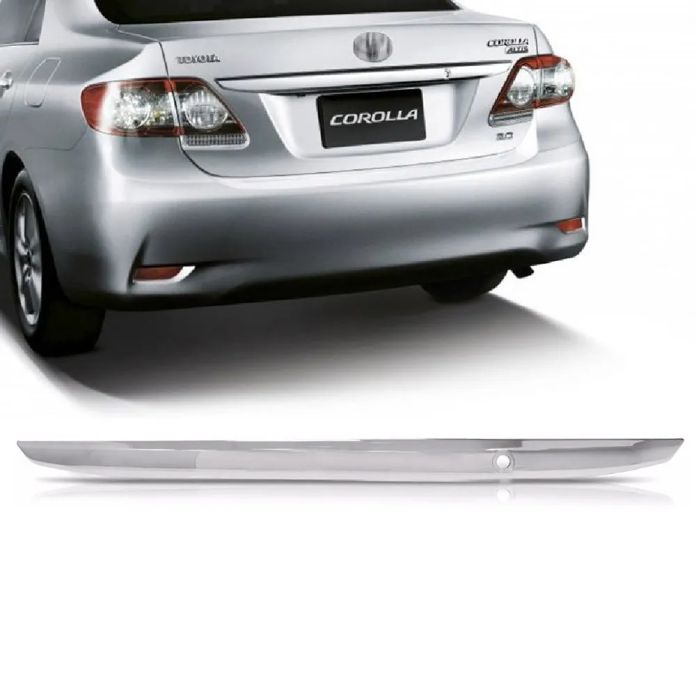 Aplique Cromado Tampa Traseira Corolla 2012 a 2014