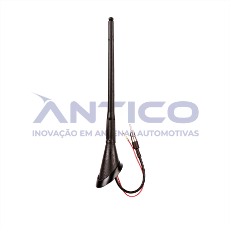 AN067 – Antena de Teto Amplificada Traseira VW – Haste MegaFlex – Conector PlugDin