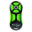 CONTROLE DE LONGA JFA K600 CX PRETO/TC VERDE