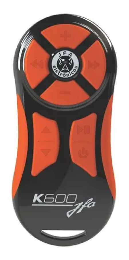 CONTROLE DE LONGA DIST JFA K600 CX PRETO/TC LARANJA BLISTER