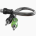 CABO Y 2M/1F FLEXIVEL - SERIES 200P - 20 CM - 4 MM - CONECTOR PVC