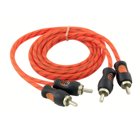 CABO RCA LARANJA FLEXIVEL 1MT KX3
