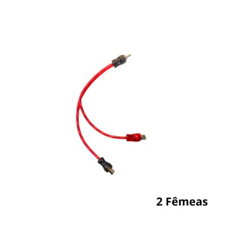 CABO RCA VERMELHO FLEXIVEL Y 2F 1METRO KX3
