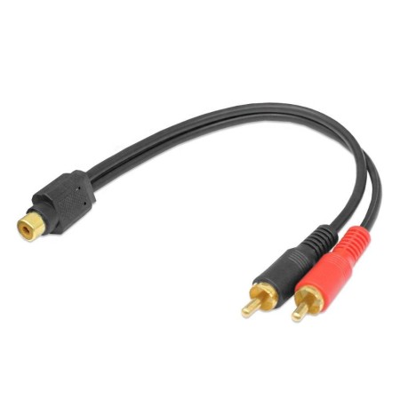 CABO RCA PRETO PADRAO Y 2 MACHOS KX3