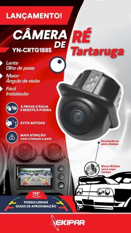 CAMERA DE RE TARTARUGA OLHO DE PEIXE