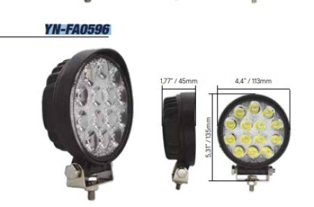 FAROL DE MILHA 14 LEDS 42W  CINOY