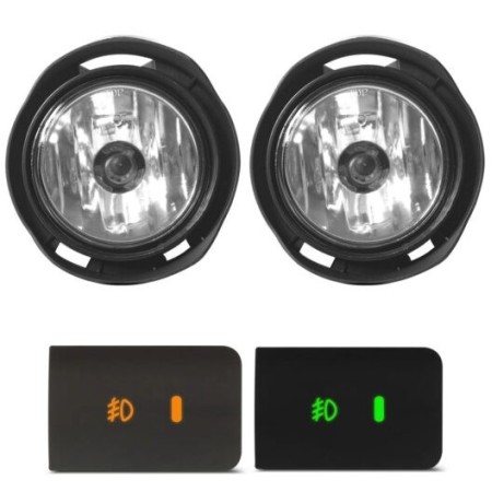 KIT FAROL DE MILHA ETIOS 12/21 LENTE DE VIDRO SUITS