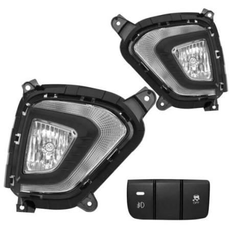 KIT FAROL DE MILHA CRETA 2020 DRL FUNCAO SETA SUITS