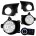 KIT FAROL DE MILHA ONIX JOY 15/16 MOLDURA PRETA SUITS
