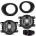 KIT FAROL DE MILHA KA 15/20 MOLDURA PRETA SUITS