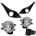 KIT FAROL DE MILHA YARIS 2018 MOLDURA PRETA SUITS
