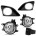 KIT FAROL DE MILHA COROLLA 08/11 MOLDURA CROMO SUITS