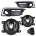 KIT FAROL DE MILHA CIVIC 2020 MOLDURA CROMO SUITS