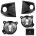 KIT FAROL DE MILHA SAVEIRO G6 MOLDURA PRETA SUITS