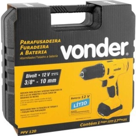 PARAFUSADEIRA/FURADEIRA A BATERIA 12V PFV120 VONDER - Image 2