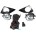 KIT FAROL DE MILHA TOYOTA COROLLA C/ ARO CROMADO SHOCKLIGHT