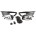 KIT FAROL DE MILHA VW GOL G6/ VOYAGE G6 C/ FRISO CROMADO SHOCKLIGHT