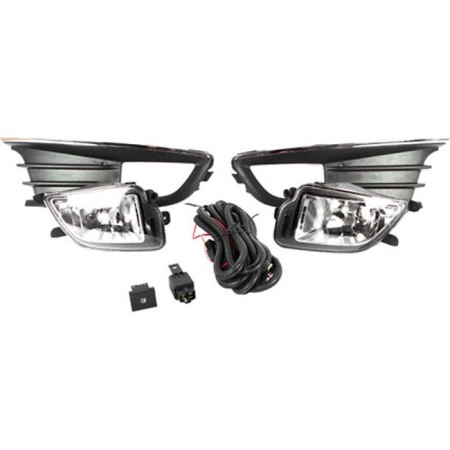 KIT FAROL DE MILHA VW GOL G6/ VOYAGE G6 C/ FRISO CROMADO SHOCKLIGHT