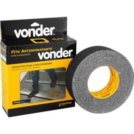 FITA ANTIDERRAPANTE 50MMX15M PRETA VONDER