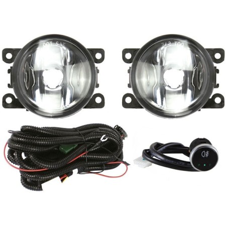 KIT FAROL DE MILHA RENEGADE PCD 2019 SANDERO/ PG/HOGGAR S/ GRADE SHOCKLIGHT